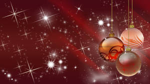 Australian Christmas Balls Red Wallpaper