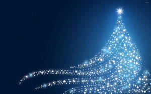 Australian Christmas Blue Lights Wallpaper