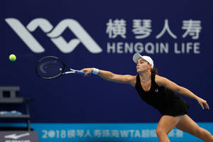 Australian Tennis Sensation Ashleigh Barty At Shenzhen Open Wallpaper