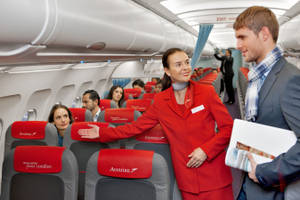 Austrian Airlines Flight Attendant Wallpaper