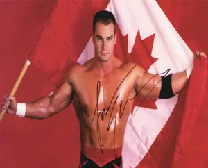 Autographed Lance Storm And Canadian Flag Wallpaper