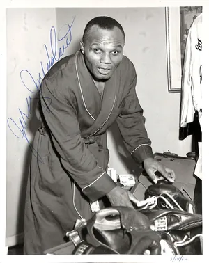 Autographed Photo Of Jersey Joe Walcott Wallpaper