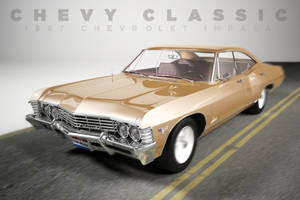 Autumn Gold Chevrolet Impala 1967 Wallpaper