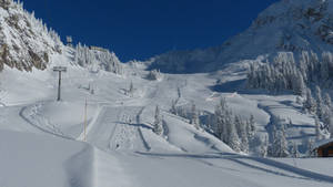 Avalanche Snowy Mountain Slope Wallpaper