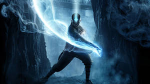 Avatar Aang Of Earth Element Power Wallpaper