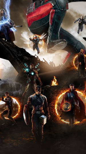 Avengers Assemble 4k Marvel Iphone Wallpaper