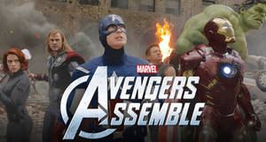 Avengers Assemble New York Battle Wallpaper
