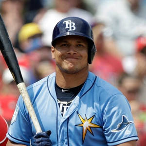 Avisail Garcia Batting With A Smile Wallpaper