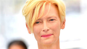 Award-winning British Actress, Tilda Swinton In A Candid Portrait Wallpaper