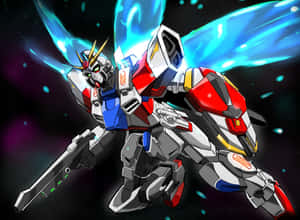 Awe-inspiring Gundam Robotic Warrior Wallpaper