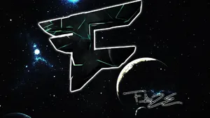 Awesome Faze Clan Logo In Space Wallpaper