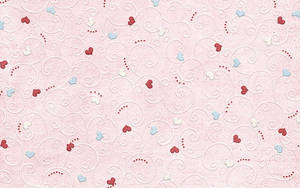 Awesome Heart Light Pink Wallpaper