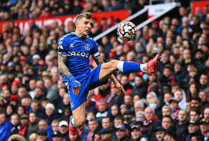 Awesome Lucas Digne Jump Shot Wallpaper