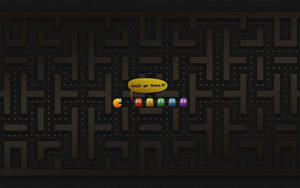 Awesome Pac-man Retro Game Wallpaper