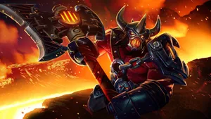 Axe, The Butcher Of The Battlefield In The Game Dota 2 Wallpaper