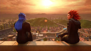 Axel And Saix Embark On A Mission Against Xehanort. Wallpaper