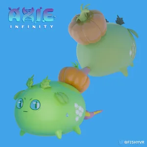 Axie Infinity 3d Plant Pumpkin Wallpaper