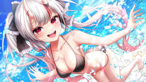 Ayame Girl In Bikini Wallpaper