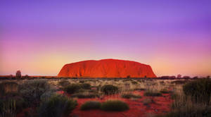 Ayers Rock Beautiful Sunset Wallpaper