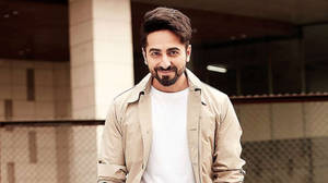 Ayushmann Khurrana On Brown Jacket Wallpaper