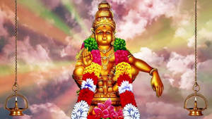 Ayyappan Rainbow Clouds Wallpaper