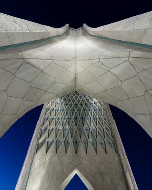 Azadi Tower Black Blue Sky Wallpaper