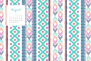 Aztec Pattern Boho Mac Wallpaper