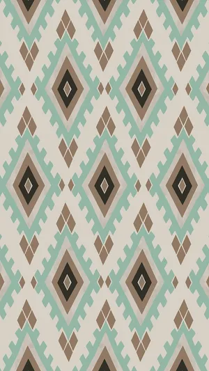 Aztec Pattern Geometric Design Wallpaper