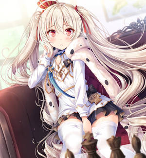 Azur Lane's Valiant Blushes Wallpaper