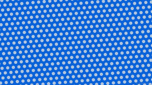 Azure Blue With Gray Polka Dots Wallpaper