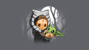 Baby Yoda And Ahsoka Tano Wallpaper