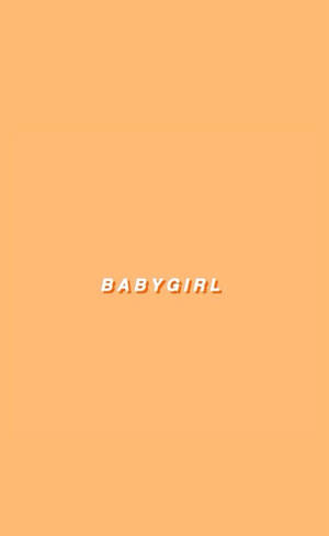 Babygirl Aesthetic Beige Wallpaper