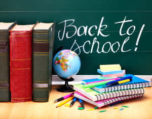 Back To School Chalk Writing Wallpaper