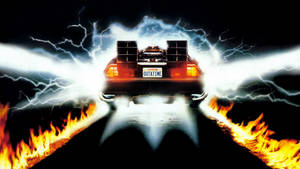 Back To The Future Delorean Lightning Zone Wallpaper