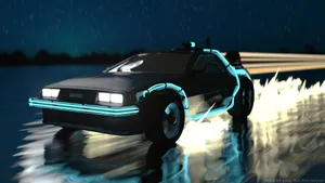 Back To The Future Rocket League 4k Wallpaper