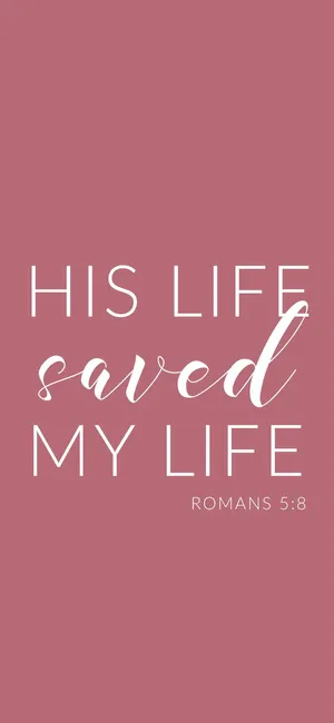 Background With Romans Bible Verse Aesthetic Wallpaper