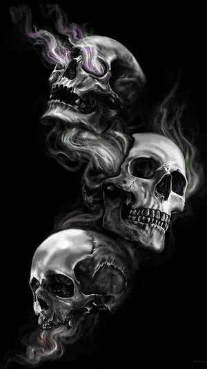 Badass Skulls Wallpaper