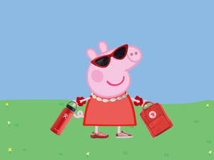 Baddie Peppa Pig Looks Fierce And Ready To Take On Any Obstacles! Wallpaper