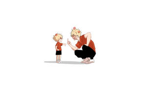 Bakugo And Young Bakugo Wallpaper