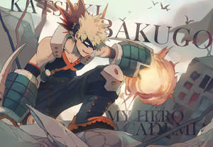 Bakugo Captioned Ruins Wallpaper