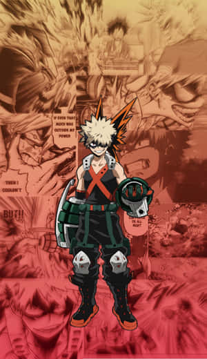 Bakugou Aesthetic Comic Style Background Wallpaper