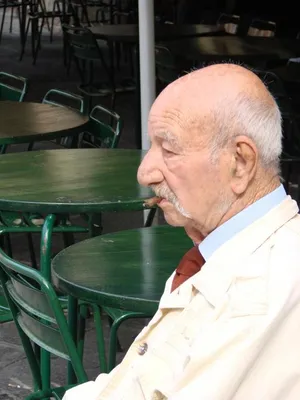 Balding Old Man Side Profile Wallpaper