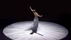 Ballerina Dancer Long Gown Photography Wallpaper