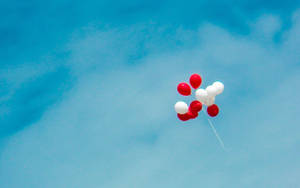 Balloons Blue Sky Wallpaper