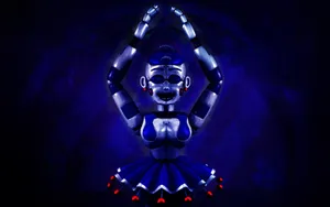 Ballora Blue Shine Hands Up Wallpaper