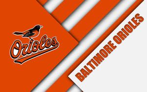 Baltimore Orioles Abstract Art Wallpaper