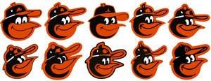 Baltimore Orioles Bird Mascot Logo In Vibrant Colors Wallpaper