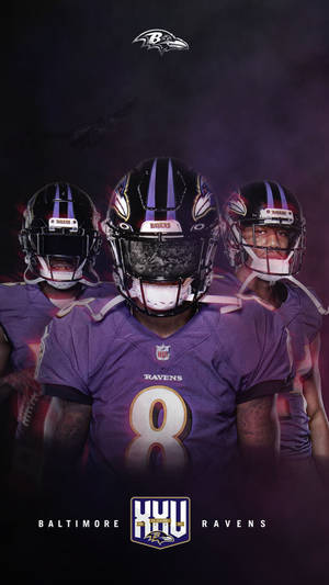 Baltimore Ravens Football Helmet Iphone Wallpaper