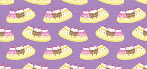 Banana Split Pattern Wallpaper