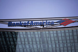 Bank Of America Roof Lettering Signage Wallpaper